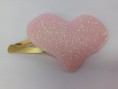CLIP CORAZON ROSA BRILLANTE